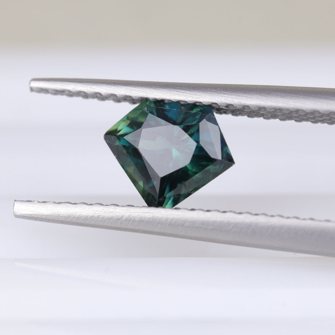 Geometric Teal Sapphires - Available for Custom Engagement Rings