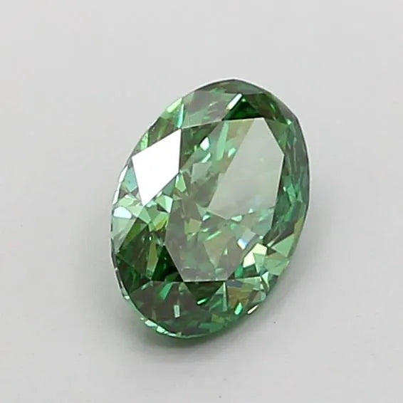 1.02ct Oval Lab Grown Diamond (Colour Fancy Vivid Green, Clarity VS1, IGI Certified) diamond