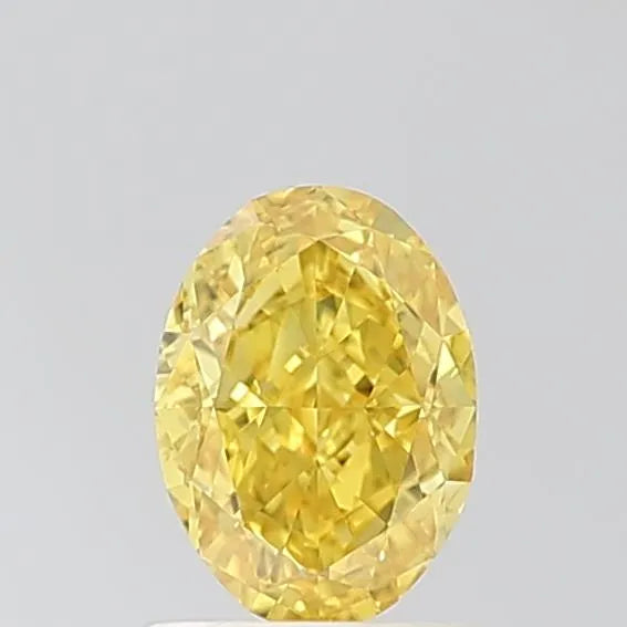 1.02ct Oval Lab Grown Diamond (Colour Fancy Vivid Yellow, Clarity VVS2, IGI Certified)