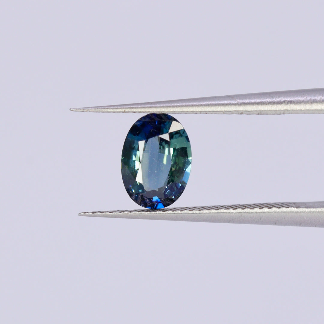 Teal Sapphire | 1.02ct Oval cut Loose Gemstone