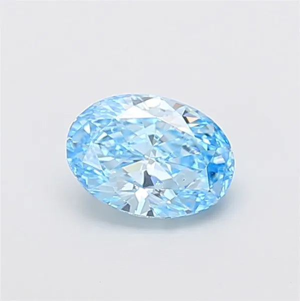 1.04ct Oval Lab Grown Diamond (Colour Fancy Vivid Blue, Clarity VS1, IGI Certified) diamond