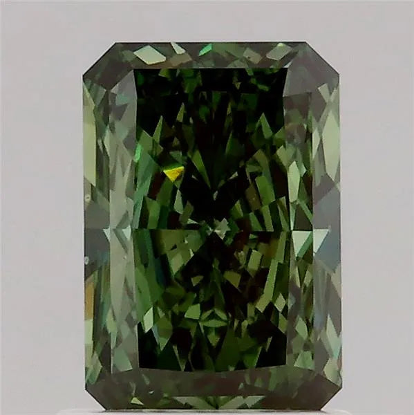 1.05ct Radiant Lab Grown Diamond (Colour Fancy Deep Green, Clarity VS2, IGI Certified)
