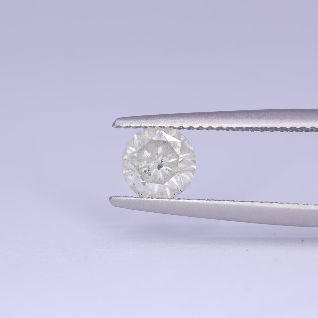 1.15ct Round Brilliant Cut Salt and Pepper Diamond Loose Gemstones