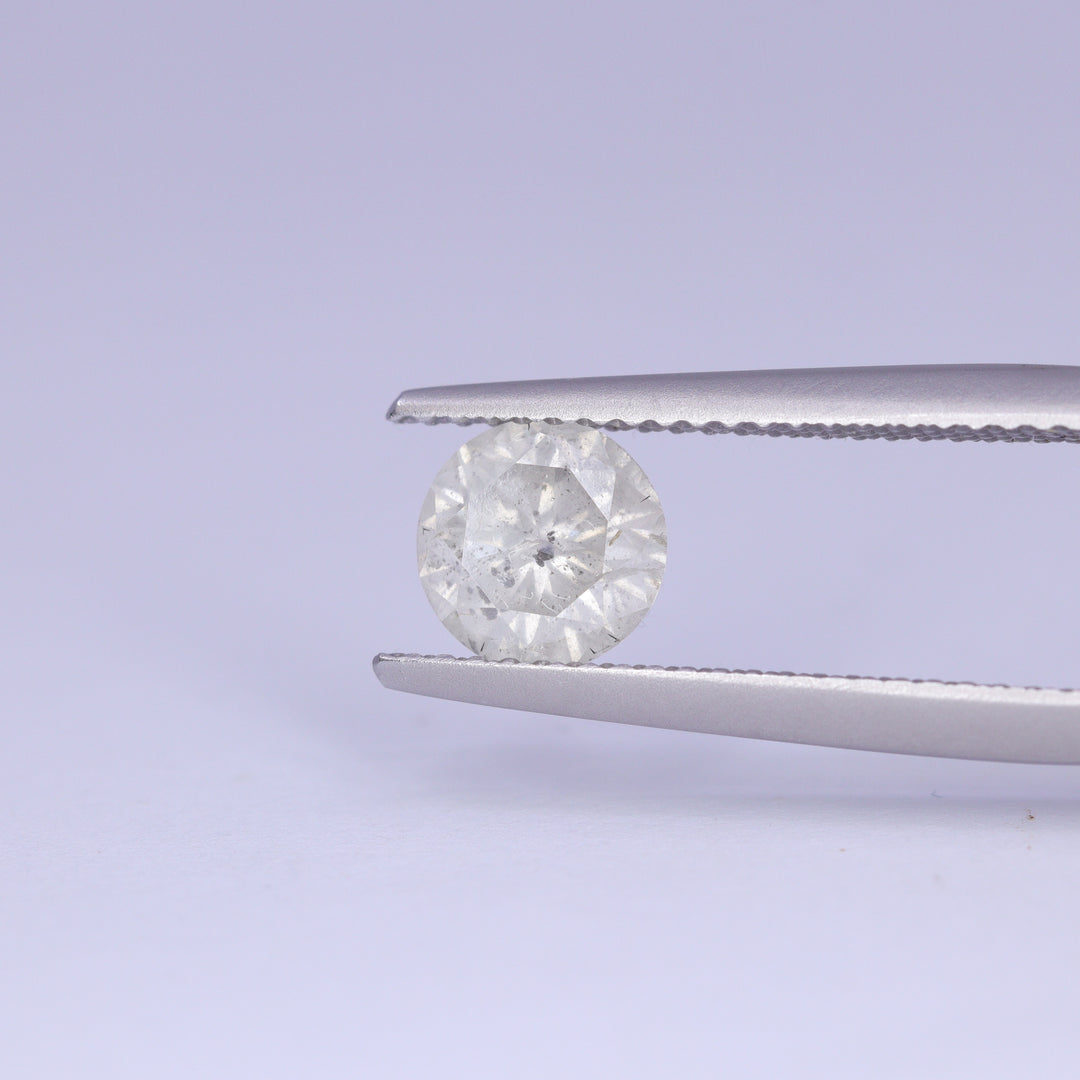 1.15ct Round Brilliant Cut Salt and Pepper Diamond Loose Gemstones