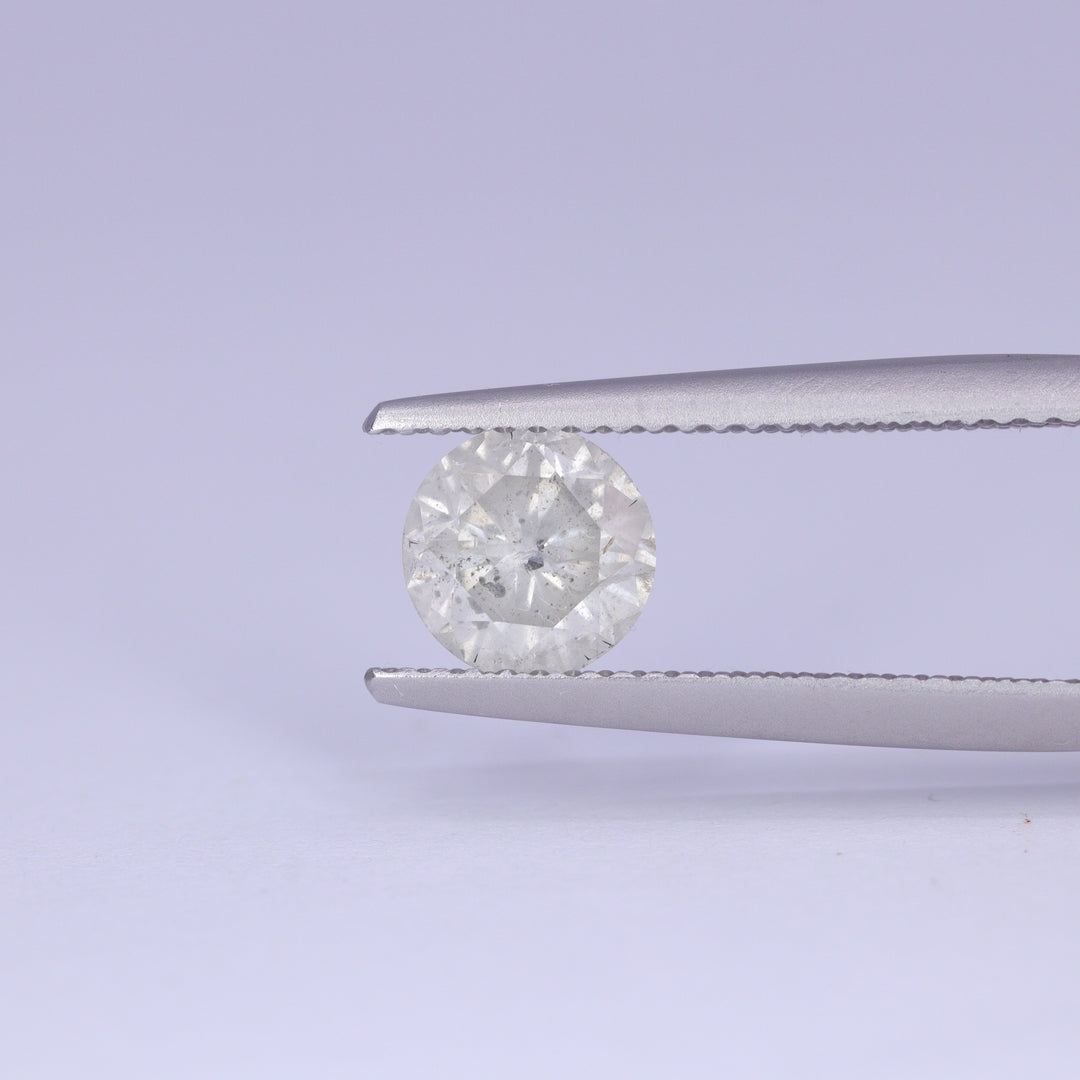 1.15ct Round Brilliant Cut Salt and Pepper Diamond Loose Gemstones