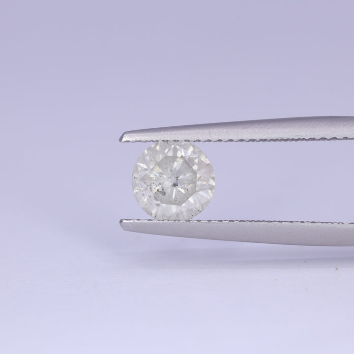 1.15ct Round Brilliant Cut Salt and Pepper Diamond Loose Gemstones