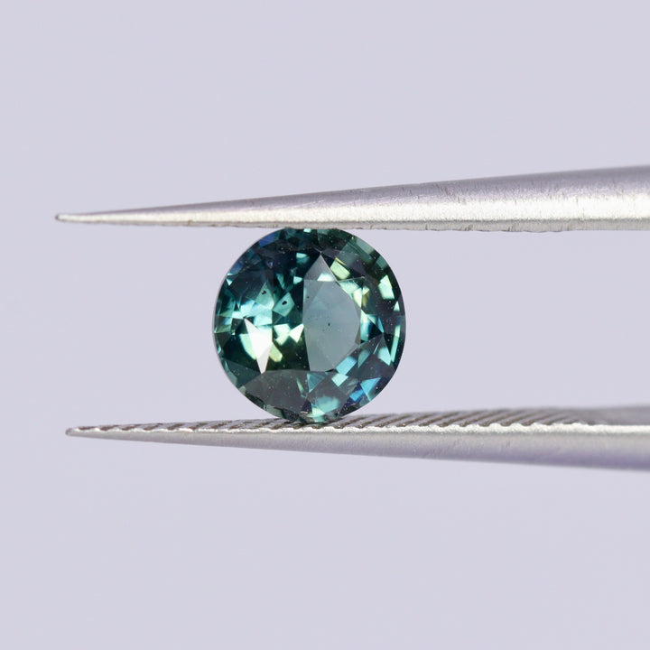 Teal Sapphire | 1.15ct Round brilliant Cut, Loose Gemstone
