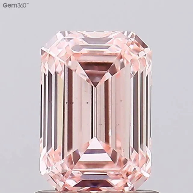1.22ct Emerald Lab Grown Diamond (Colour Fancy Intense Pink, Clarity VS2, IGI Certified)