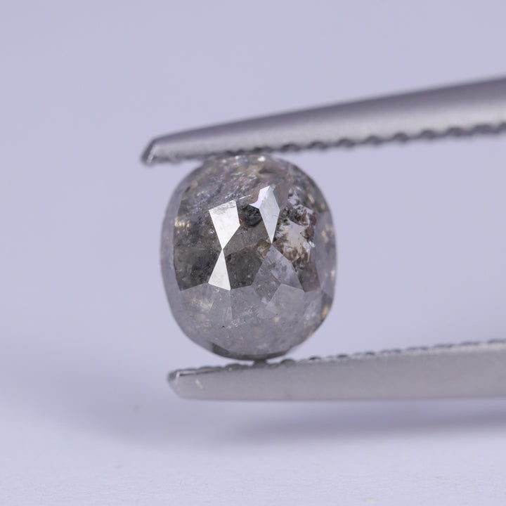 1.35ct Oval Cut Salt and Pepper Diamond Loose Gemstones