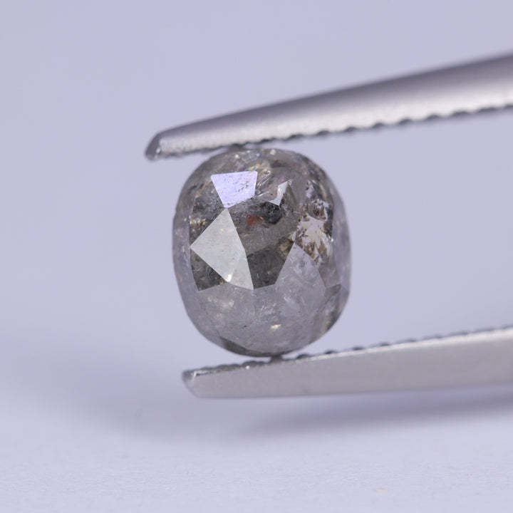 1.35ct Oval Cut Salt and Pepper Diamond Loose Gemstones