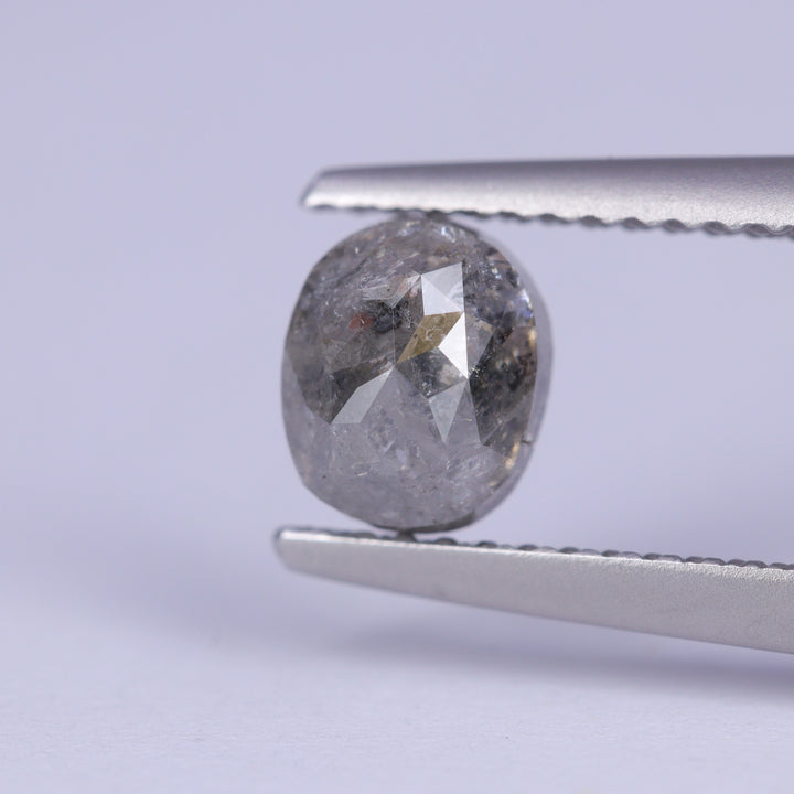 1.35ct Oval Cut Salt and Pepper Diamond Loose Gemstones
