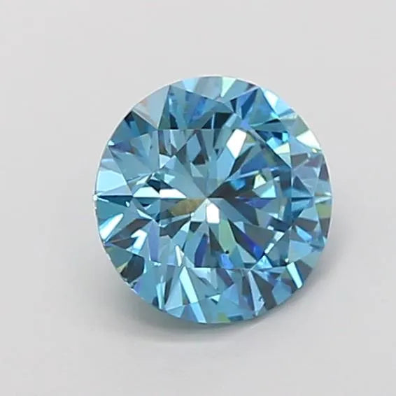 1.51ct Round Lab Grown Diamond (Colour Fancy Vivid Blue, Clarity VS1, Cut VG, IGI Certified)
