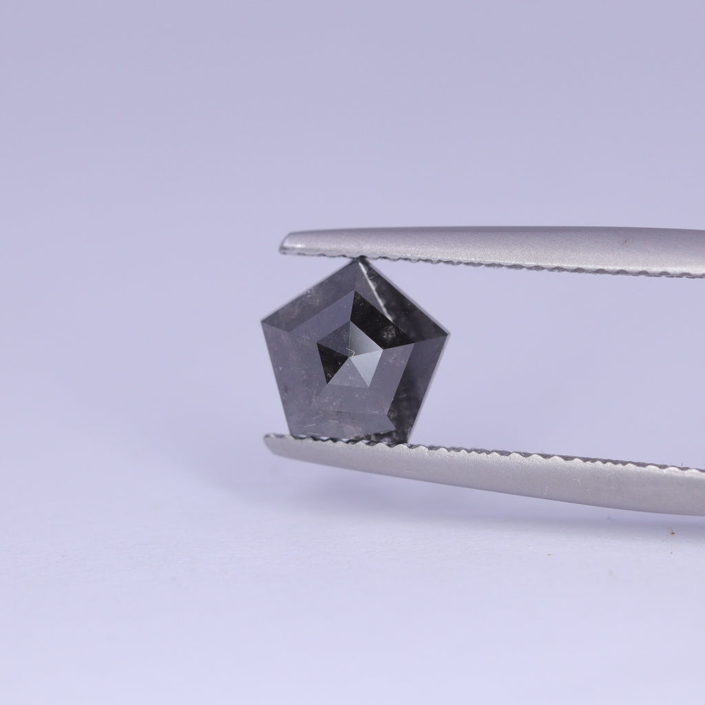1.54ct Shield Cut Salt and Pepper Diamond Loose Gemstones