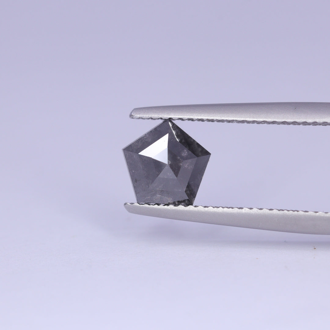 1.54ct Shield Cut Salt and Pepper Diamond Loose Gemstones