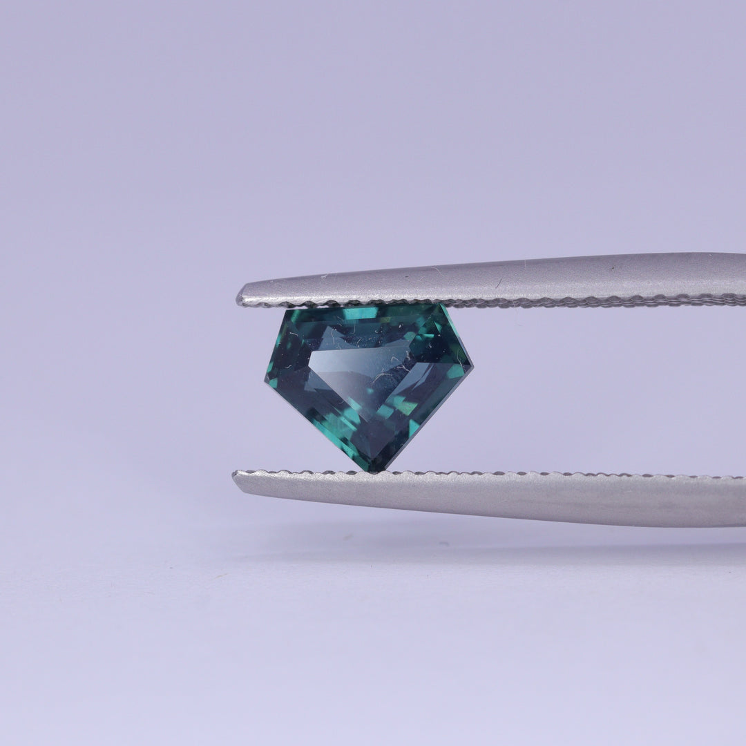 1.55ct Shield Cut Teal Sapphire Loose Gemstones