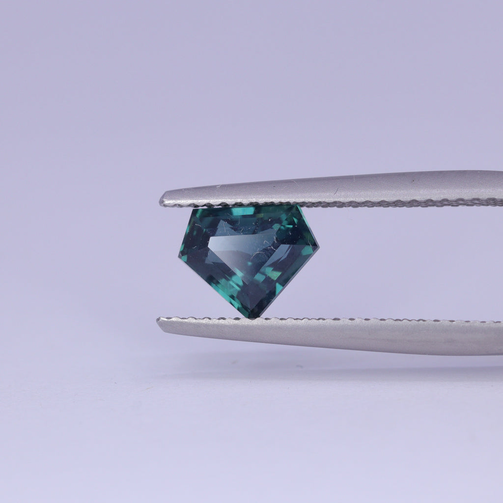 1.55ct Shield Cut Teal Sapphire Loose Gemstones