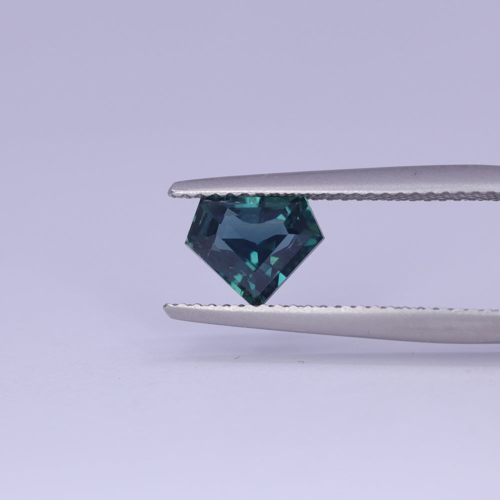1.55ct Shield Cut Teal Sapphire Loose Gemstones