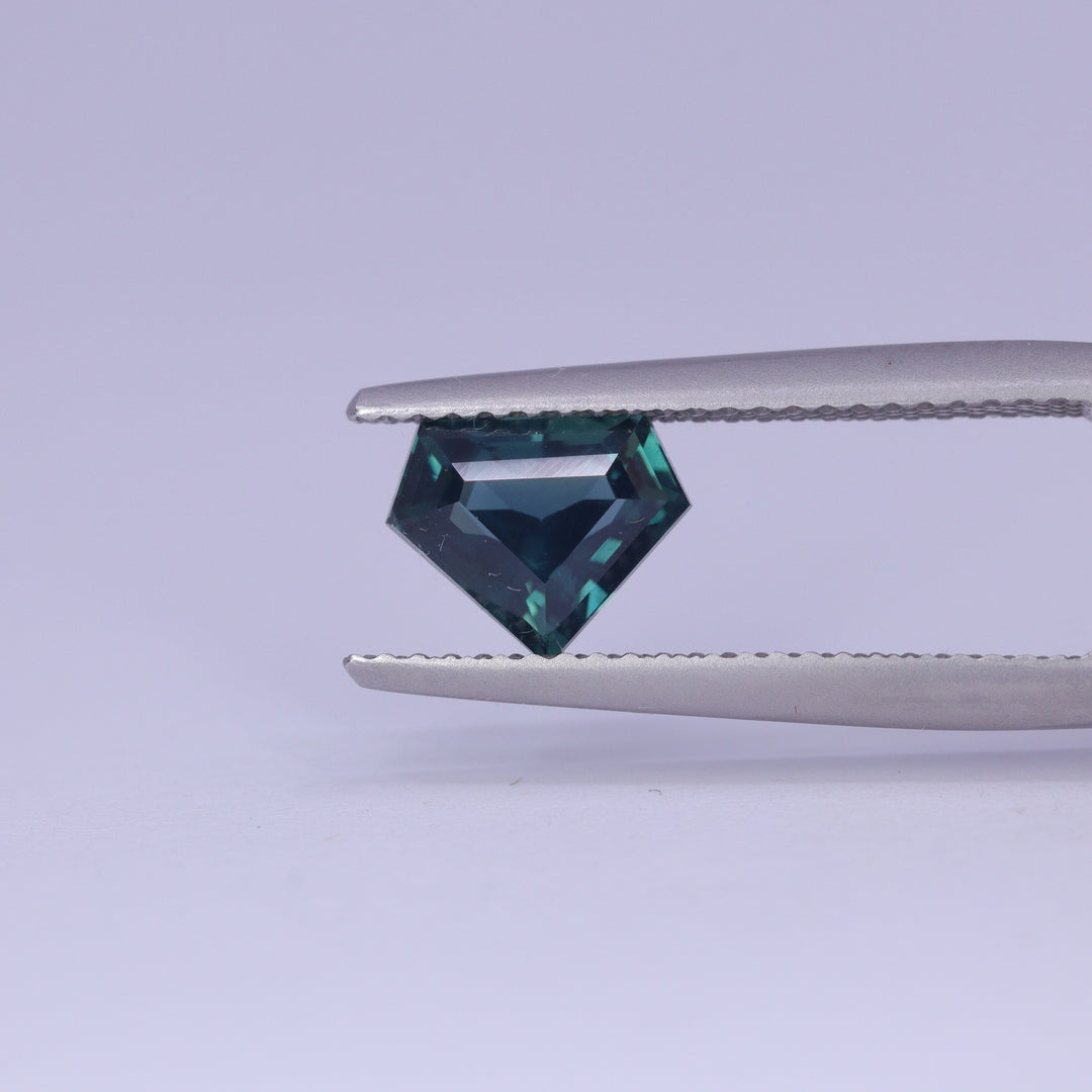 1.55ct Shield Cut Teal Sapphire Loose Gemstones