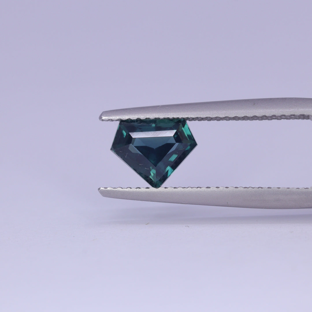 1.55ct Shield Cut Teal Sapphire Loose Gemstones