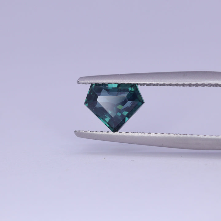1.55ct Shield Cut Teal Sapphire Loose Gemstones