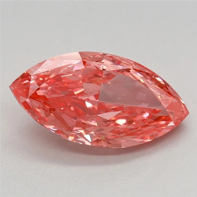 1.56ct Marquise Lab Grown Diamond (Colour Fancy Vivid Pink, Clarity VVS2, IGI Certified)