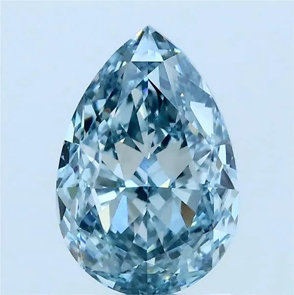 1.60ct Pear Lab Grown Diamond (Colour Fancy Intense Blue, Clarity VVS2, IGI Certified)
