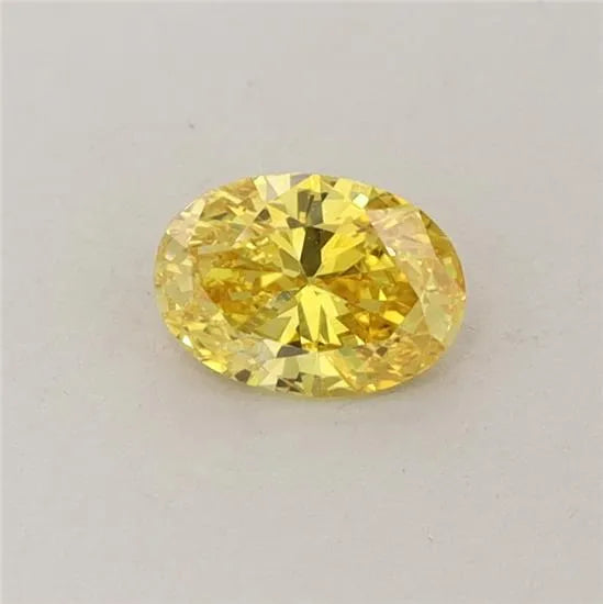 0.35ct Oval Lab Grown Diamond (Colour Fancy Vivid Yellow, Clarity VS1, IGI Certified) diamond
