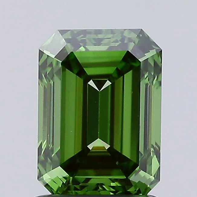 1.36ct Emerald Lab Grown Diamond (Colour Fancy Vivid Green, Clarity VS1, IGI Certified) diamond