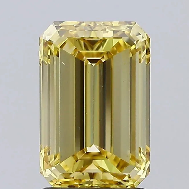2.01ct Emerald Lab Grown Diamond (Colour Fancy Yellow, Clarity VS1, IGI Certified) diamond