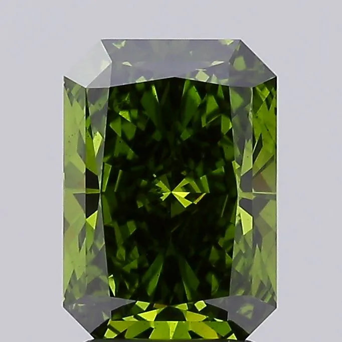 2.33ct Radiant Lab Grown Diamond (Colour Fancy Deep Green, Clarity VS2, IGI Certified)