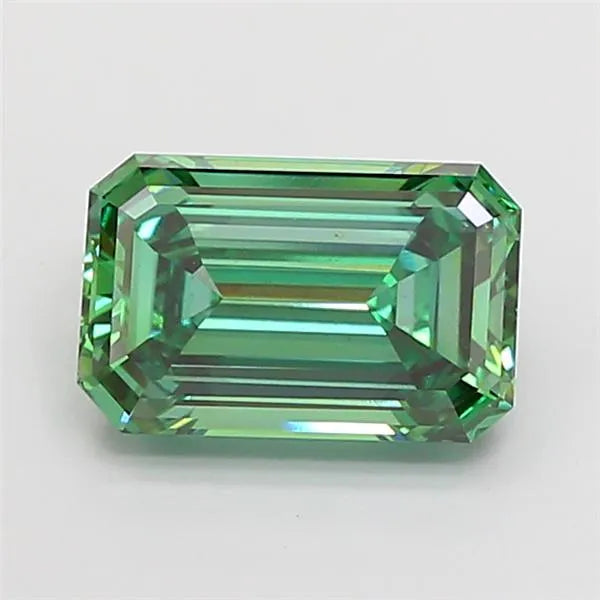3.00ct Emerald Lab Grown Diamond (Colour Fancy Vivid Green, Clarity VS2, IGI Certified)