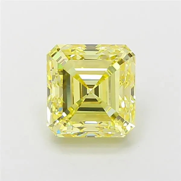 4.00ct Asscher Lab Grown Diamond (Colour Fancy Intense Yellow, Clarity VS1, IGI Certified)