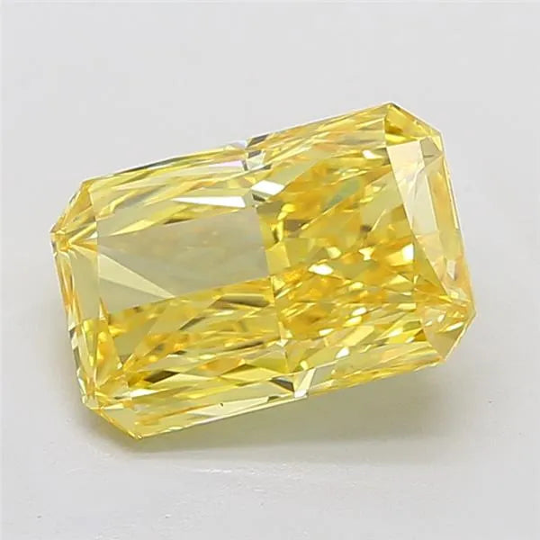 4.09ct Radiant Lab Grown Diamond (Colour Fancy Vivid Yellow, Clarity VVS2, IGI Certified) diamond