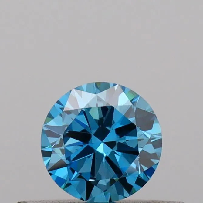 0.30ct Round Lab Grown Diamond (Colour Fancy Vivid Blue, Clarity VS2, Cut VG, IGI Certified) diamond