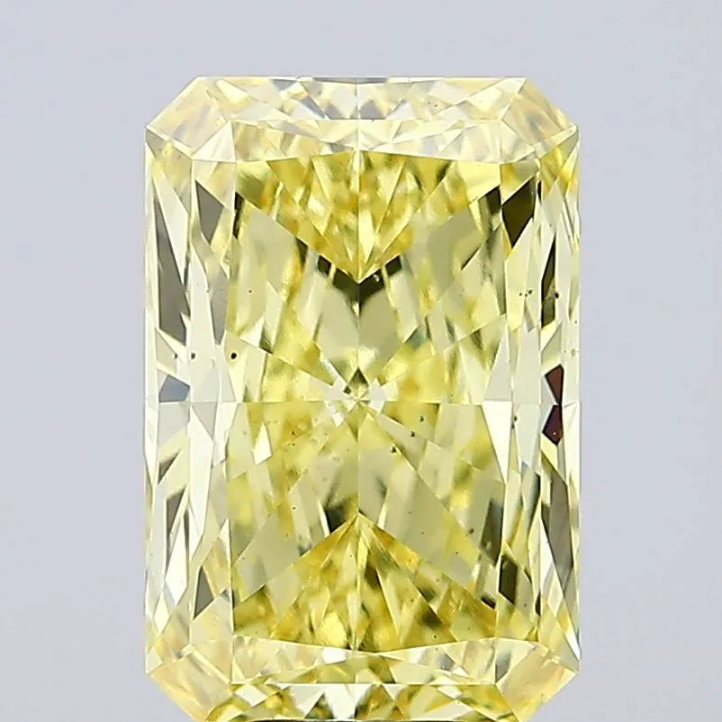 7.08ct Radiant Lab Grown Diamond (Colour Fancy Intense Yellow, Clarity VS2, IGI Certified) diamond
