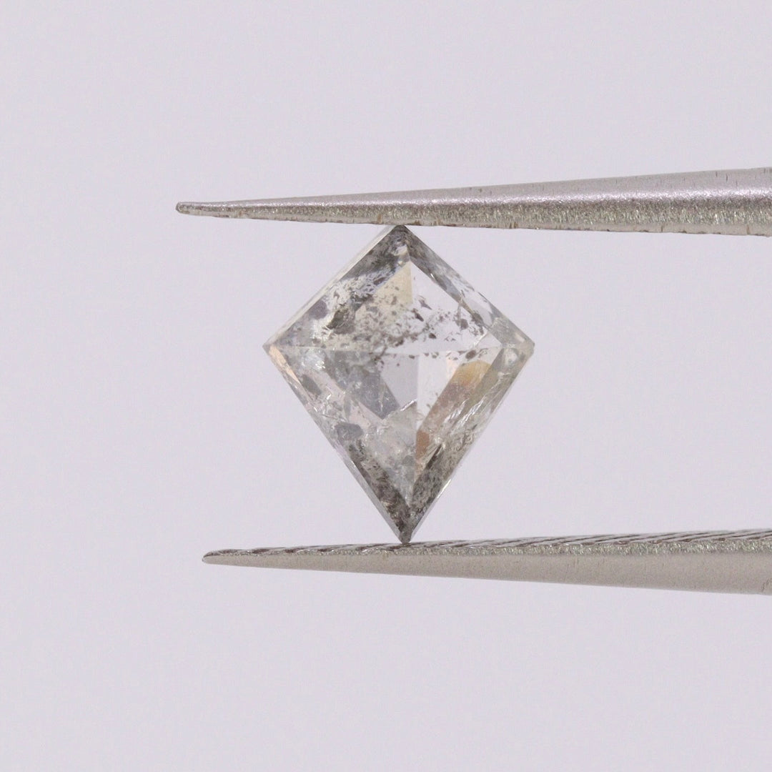 Salt and Pepper Diamond | 0.54ct Kite Cut, Loose Gemstone