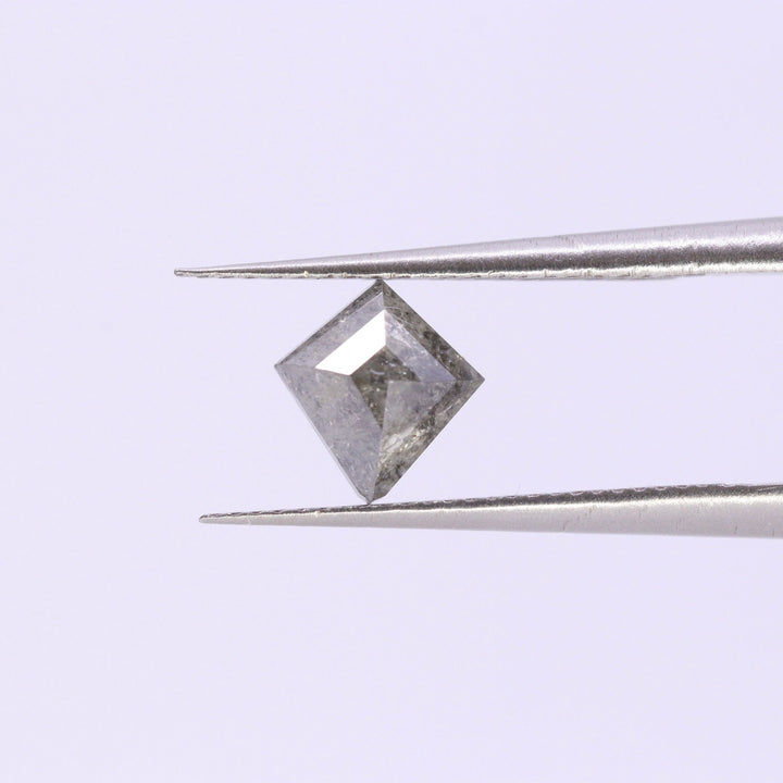 Salt and Pepper Diamond | 0.87ct Kite Cut, Loose Gemstone