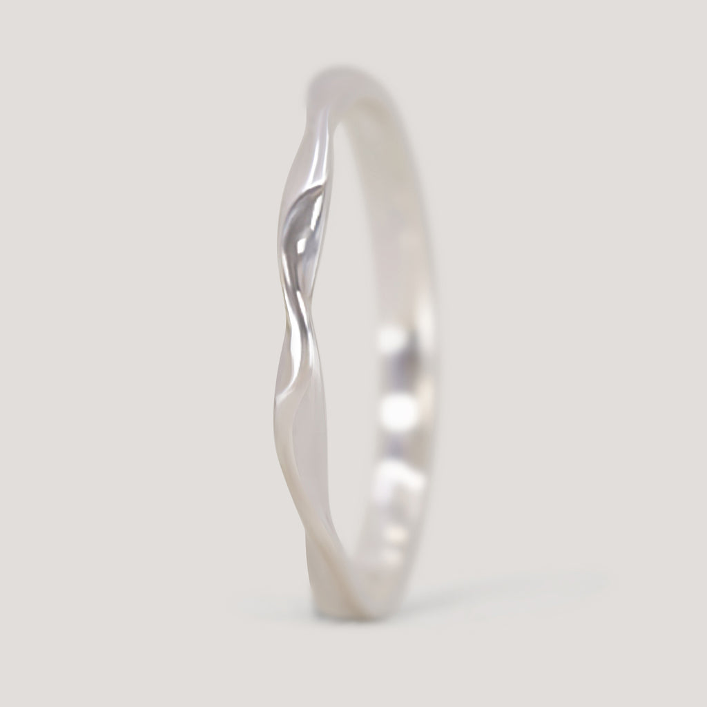 Alicia - Double Ribbon Twist Shaped Wedding Ring - Made-to-Order Wedding Rings - Made-to-Order