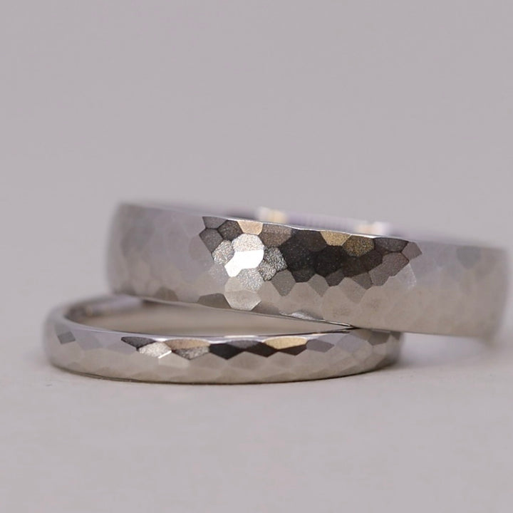 Elliott - Light Court Hammered Wedding Ring - Made-to-Order
