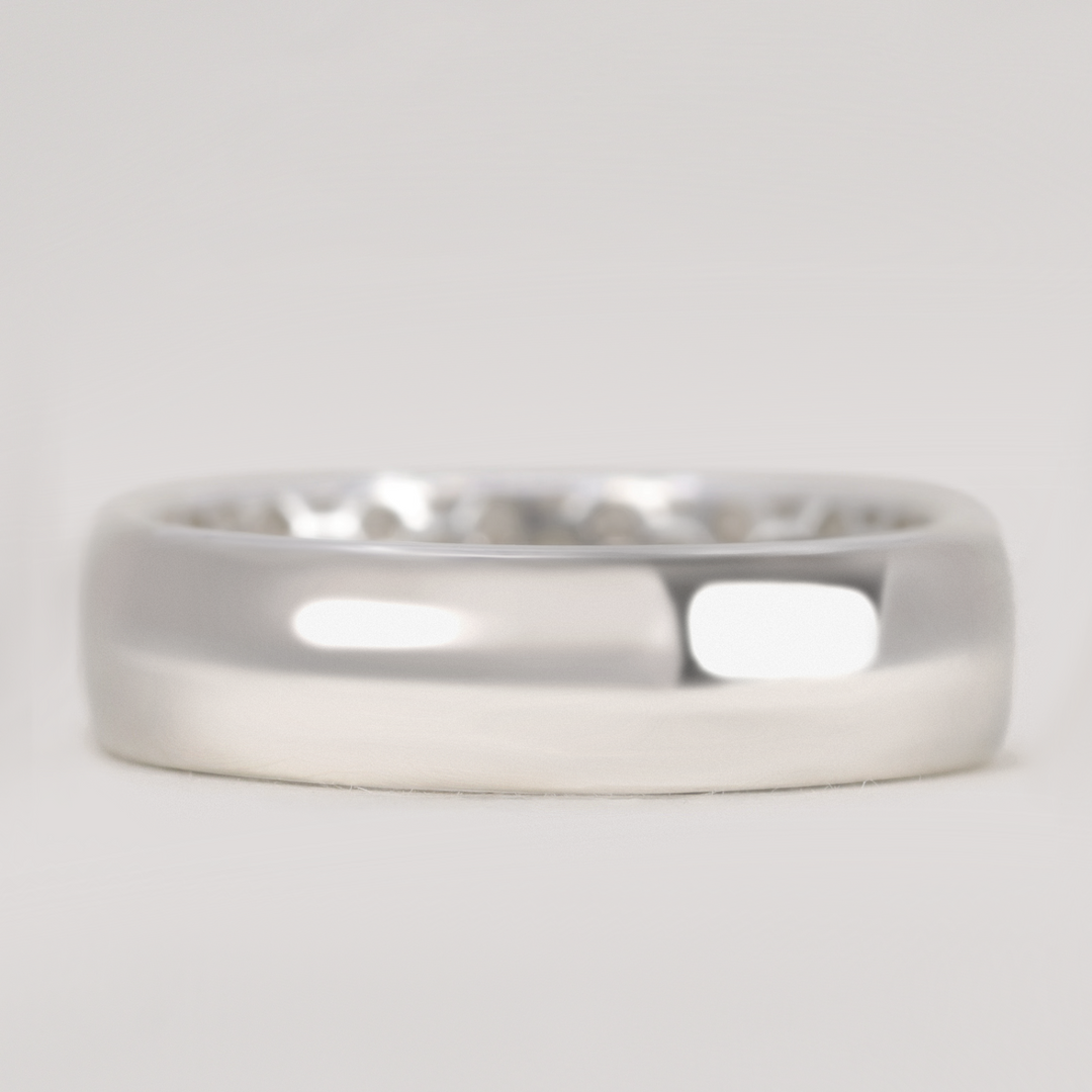 Barnaby - Hidden Pattern Honeycomb Mens Wedding Ring - Made-to-Order