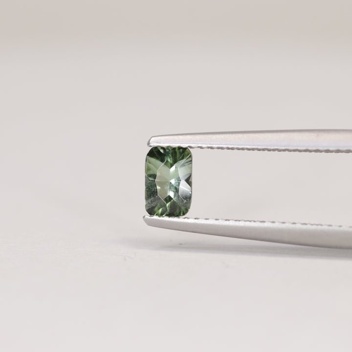 0.41ct Cushion Cut Green Optix Concave Tourmaline Loose Gemstones