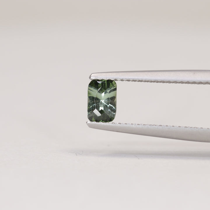 0.41ct Cushion Cut Green Optix Concave Tourmaline Loose Gemstones