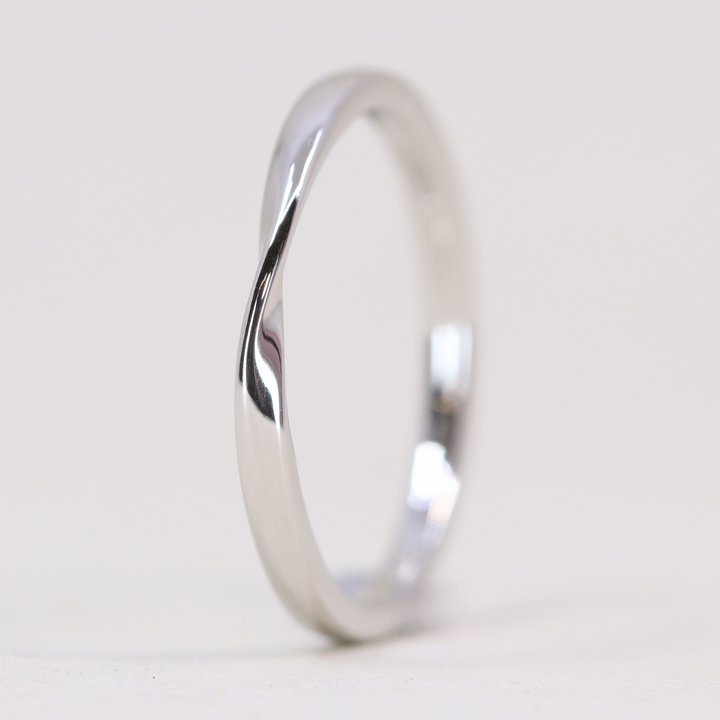 Dee - Ribbon Twist Polished Wedding Ring - Made-to-Order Wedding Rings - Made-to-Order