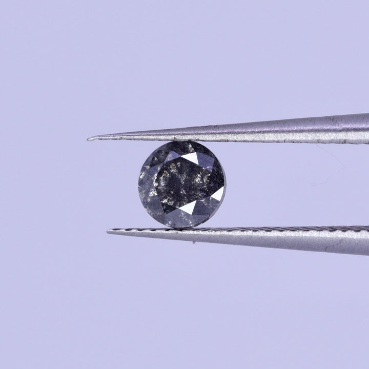 Salt and Pepper Diamond | 0.43ct Round Brilliant Cut, Loose Gemstone