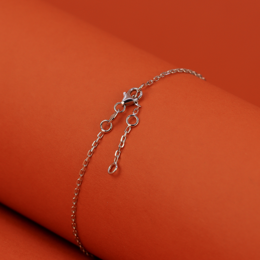 Silver diamond bracelet