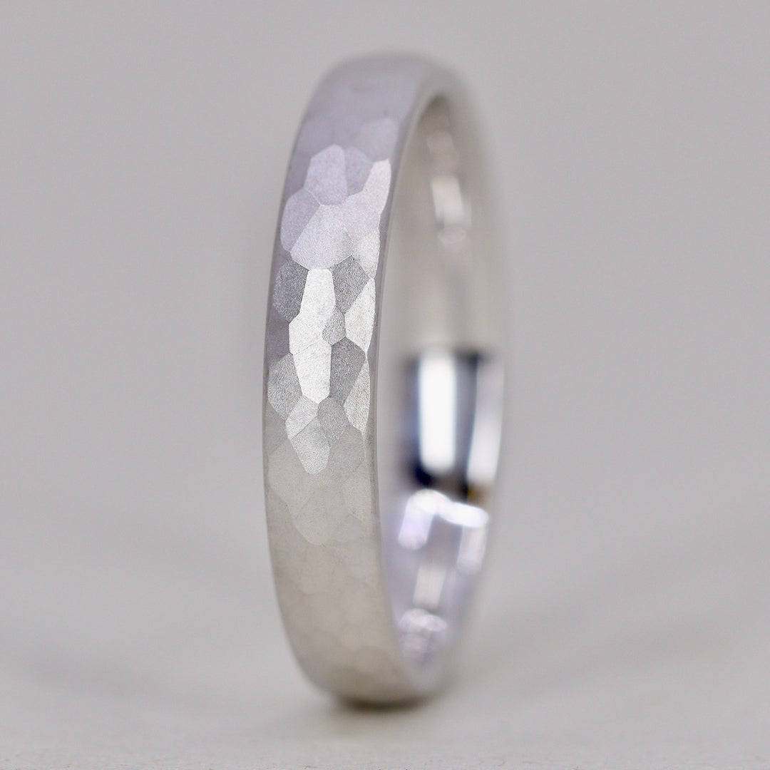 Elliott - Light Court Hammered Wedding Ring - Made-to-Order