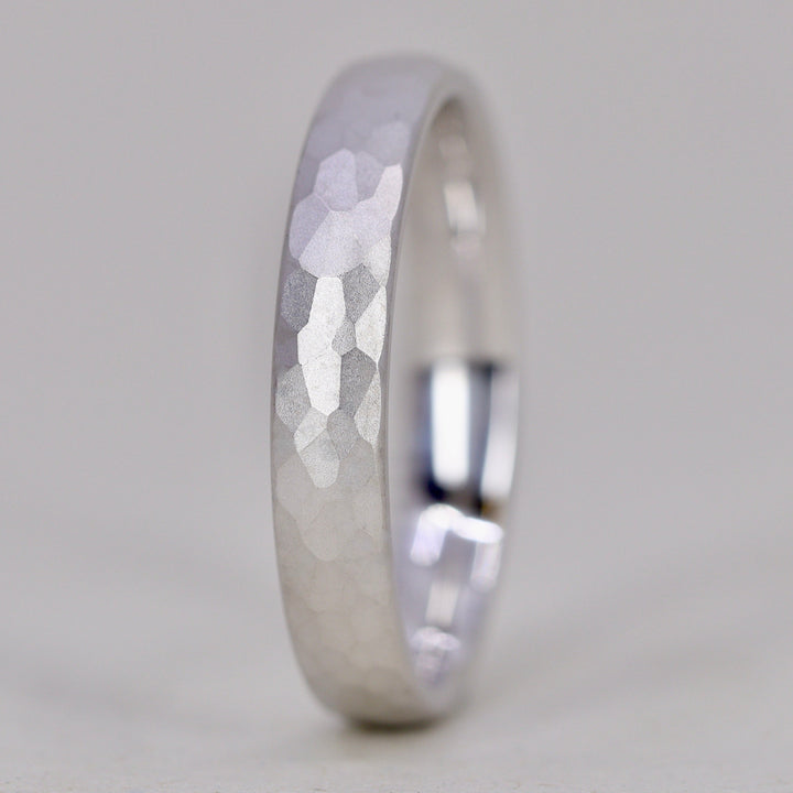 Elliott - Light Court Hammered Wedding Ring - Made-to-Order