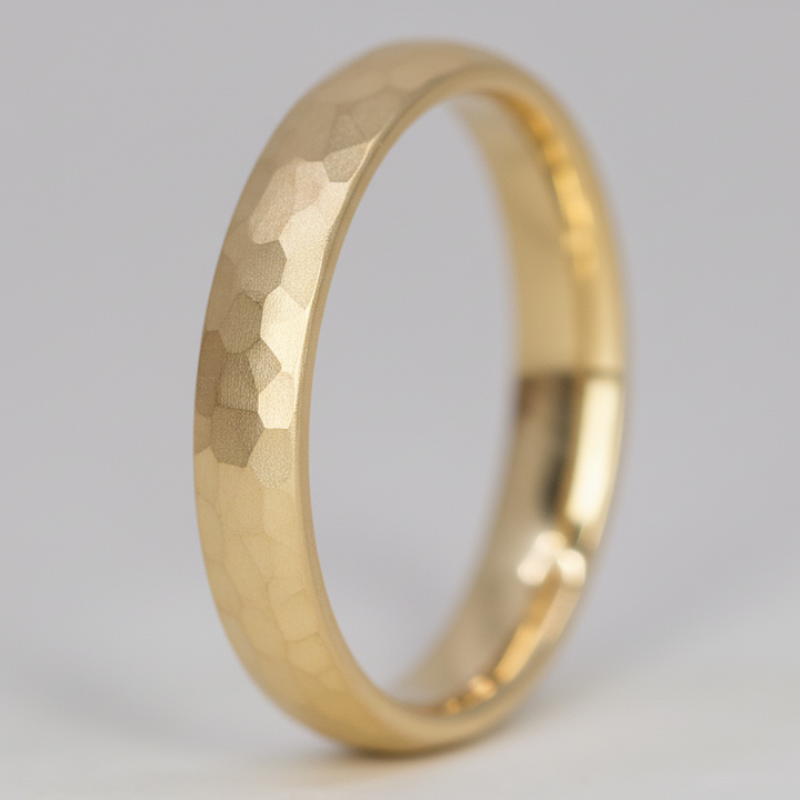 Elliott - Light Court Hammered Wedding Ring - Made-to-Order Wedding Rings - Made-to-Order