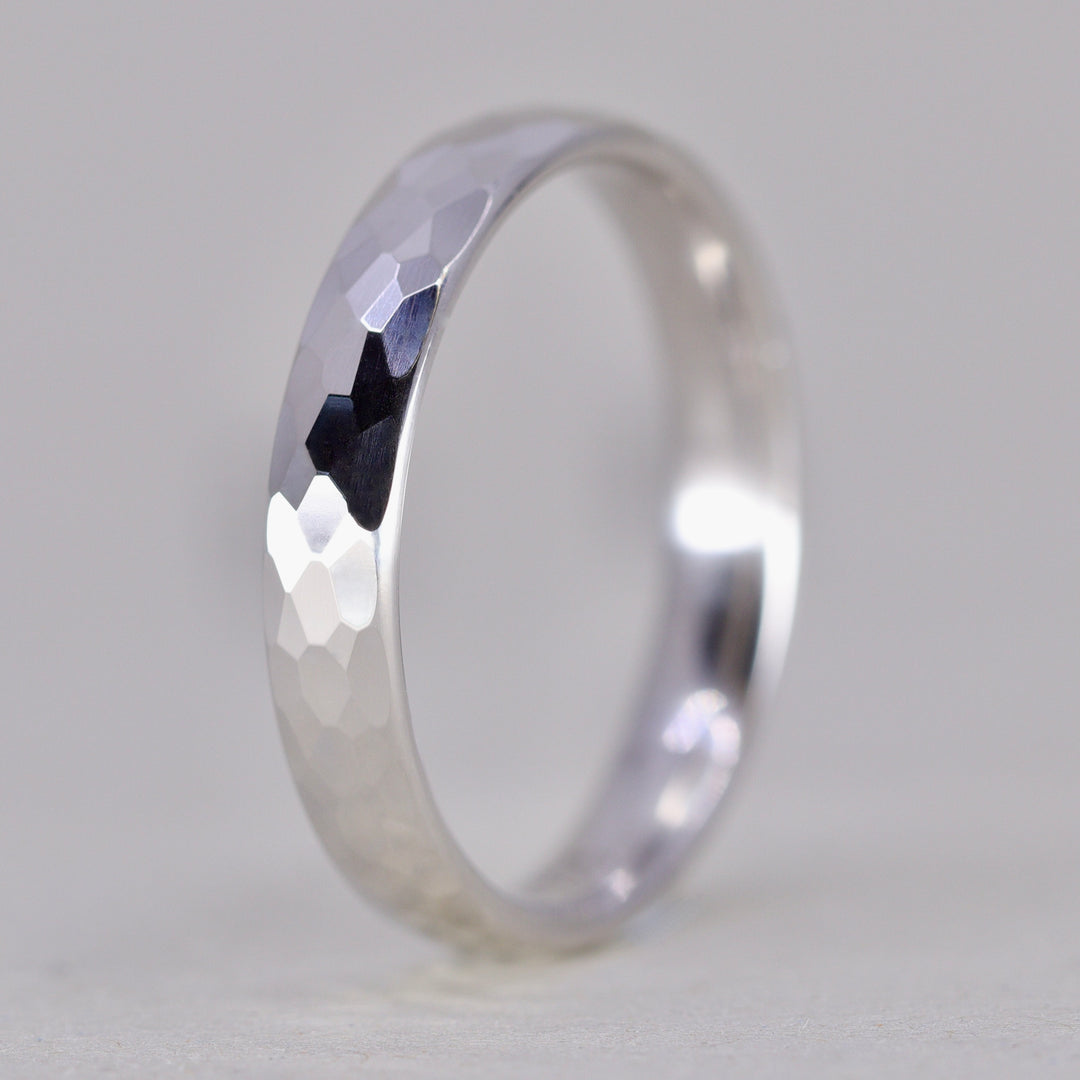 Elliott - Light Court Hammered Wedding Ring - Made-to-Order