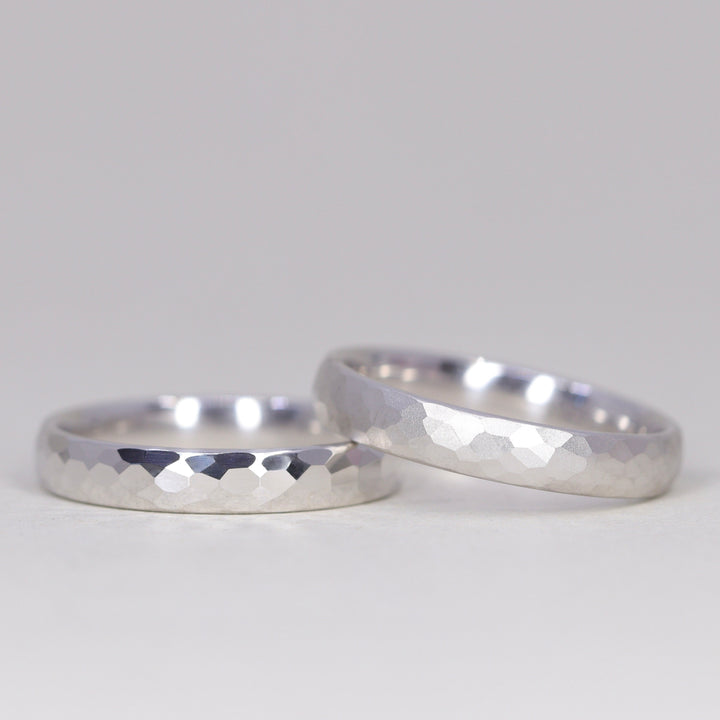Elliott - Light Court Hammered Wedding Ring - Made-to-Order